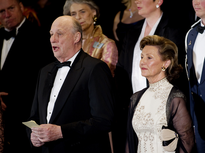 Kong Harald foretok den offisielle åpningen av Operaen i Bjørvika 12. april 2008. Foto: Bjørn Sigurdsøn / SCANPIX / POOL